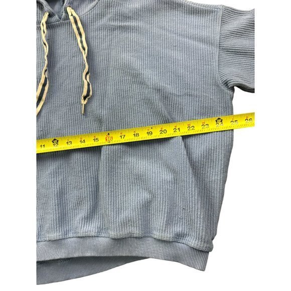 AERIE BLUE HOODIE SWEATER‎ SIZE L | J1 - Picture 3 of 6